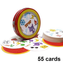 Load image into Gallery viewer, 80mm spot symbol cards game English version education toys with metal box for home family activities party enjoy it board game
