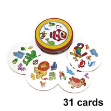 Load image into Gallery viewer, 80mm spot symbol cards game English version education toys with metal box for home family activities party enjoy it board game
