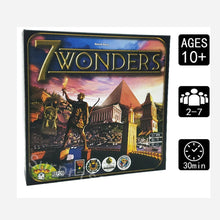 Load image into Gallery viewer, Popular 7 Wonders Board Game 3-7 Players Cards Game in English Edition Family Home Entertainment Strategy Toy Table Games